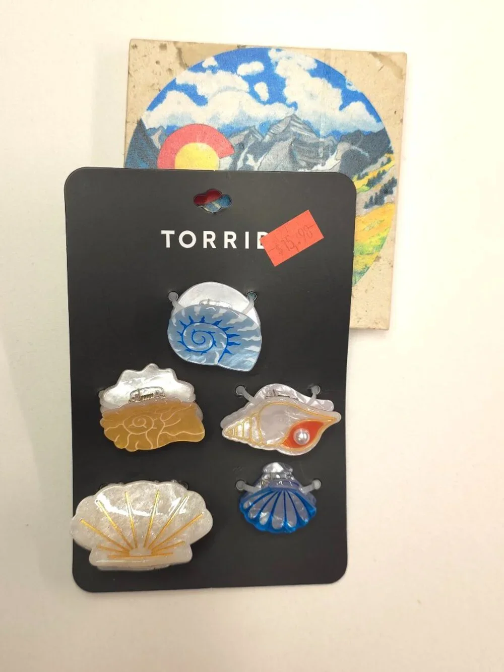 Torrid Shell Summer Clips - 5 Piece Multi Hair Clip Set
